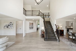 Welcoming Foyer Open to Living and Dining Rooms