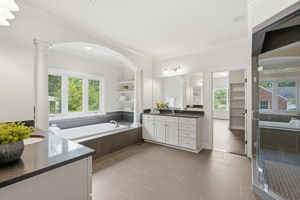 Primary Bathroom with Dual Vanities