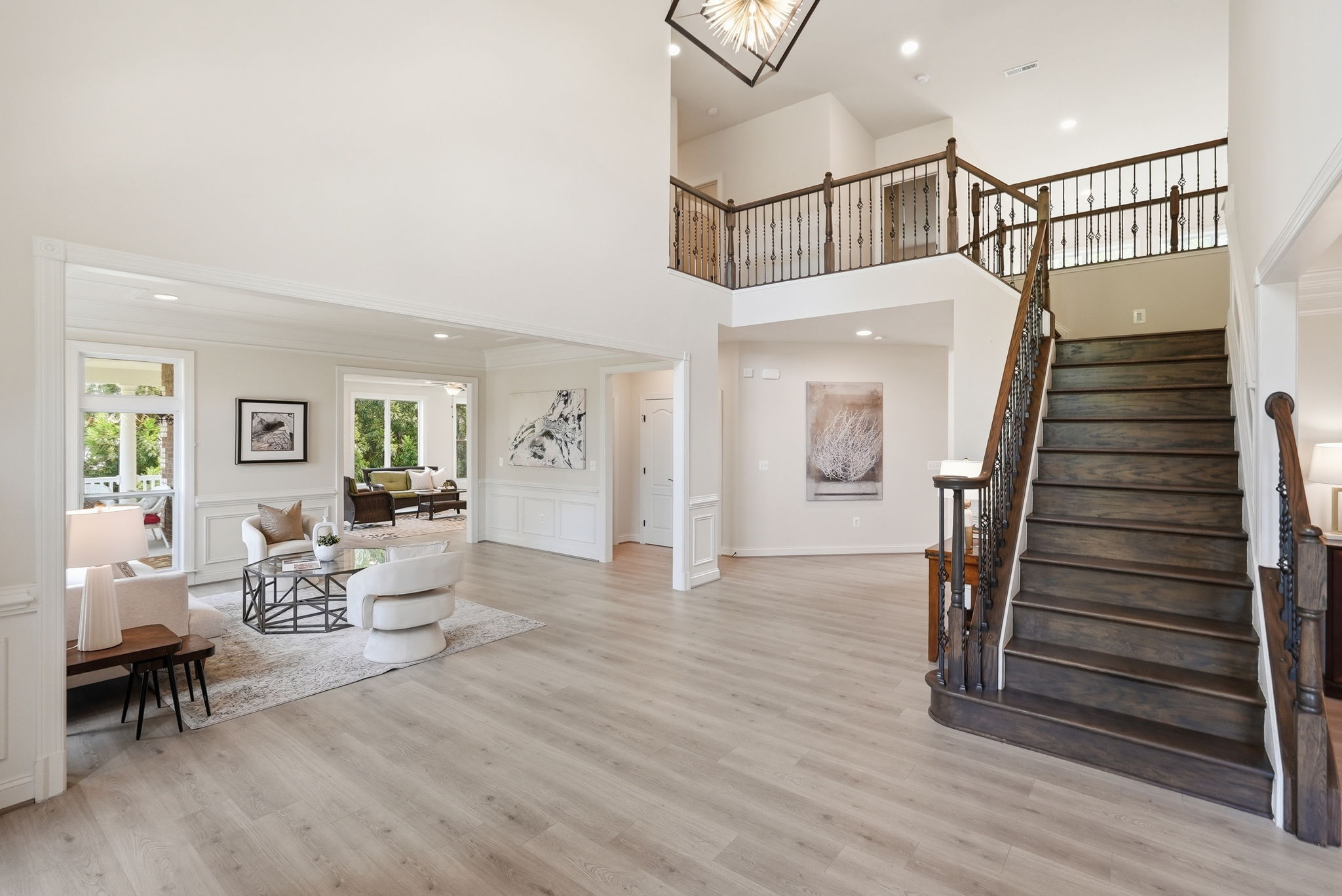 Welcoming Foyer Open to Living and Dining Rooms