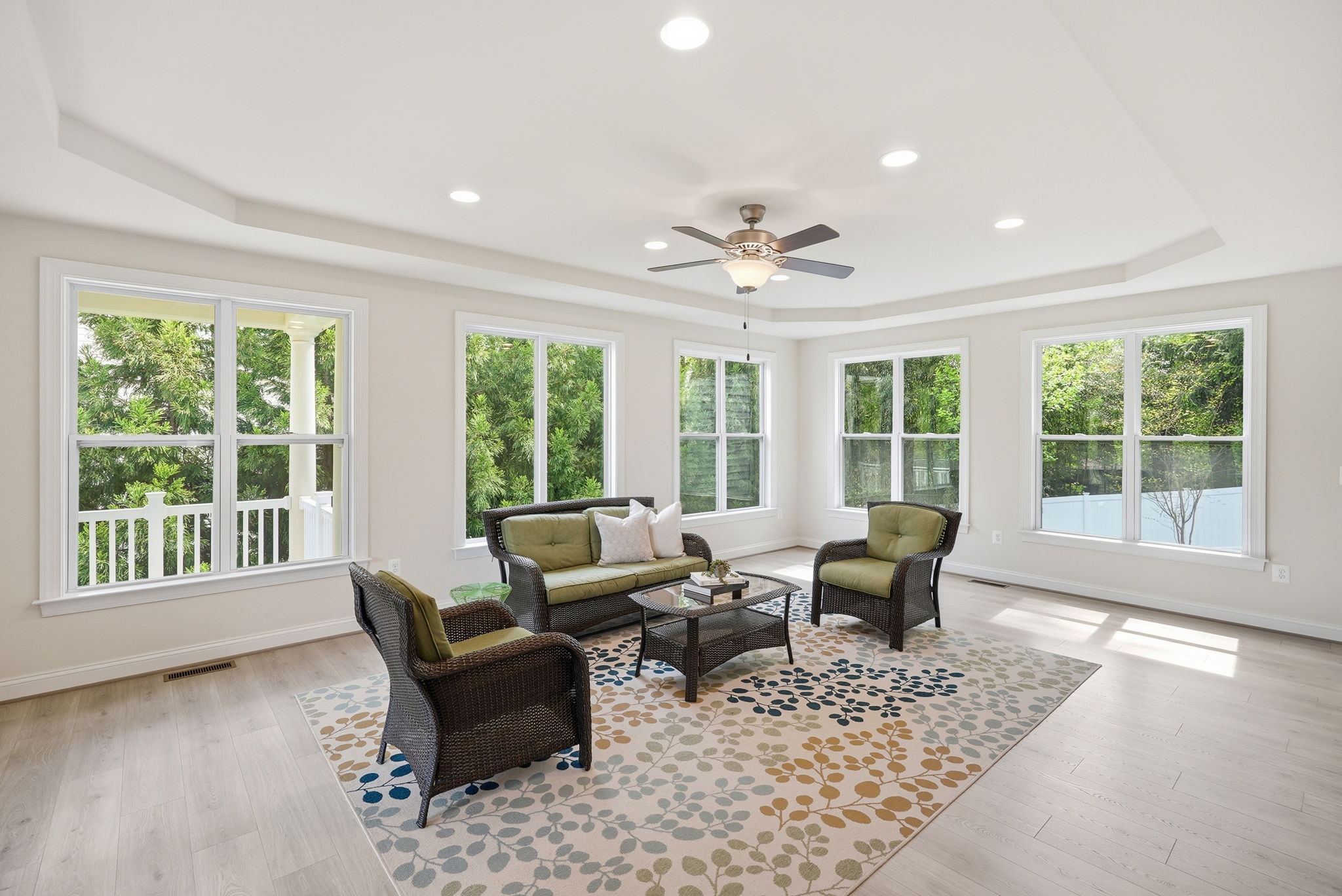 Sun Room Open to Porch