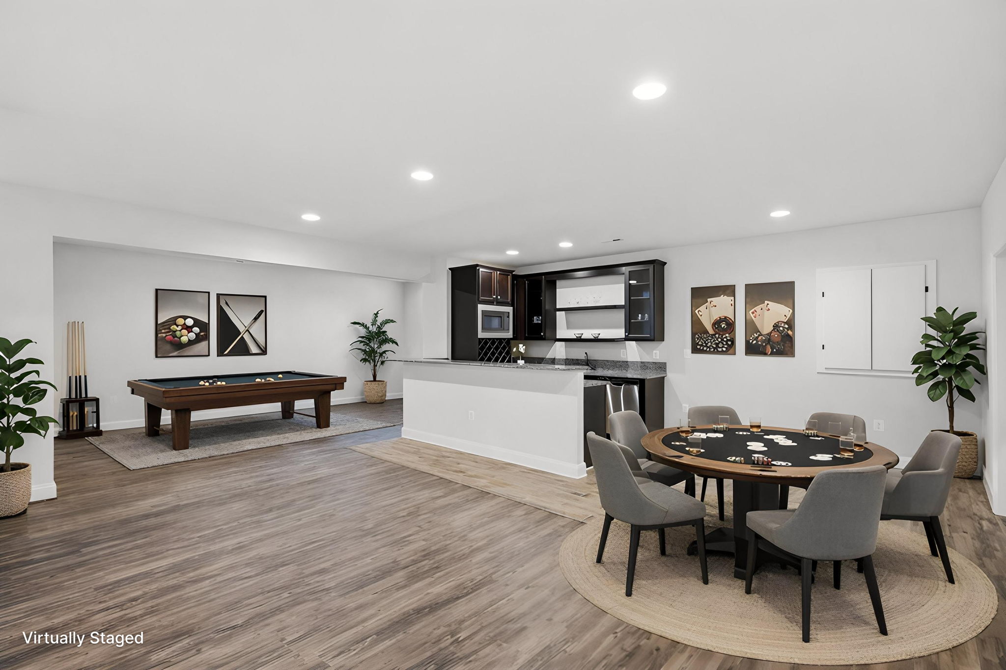 Lower Level Bar & Recreation Area