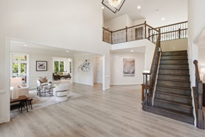 Welcoming Foyer Open to Living and Dining Rooms