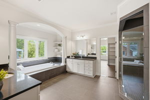 Primary Bathroom with Soaking Tub and Separate Shower