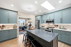 KITCHEN - ISLAND- HEARTH