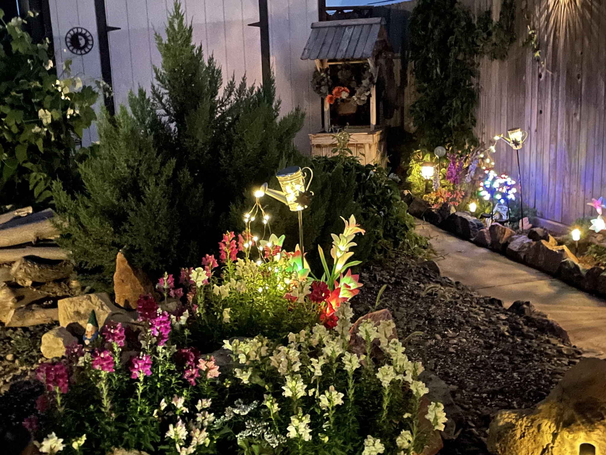 Lots of yard art with solar