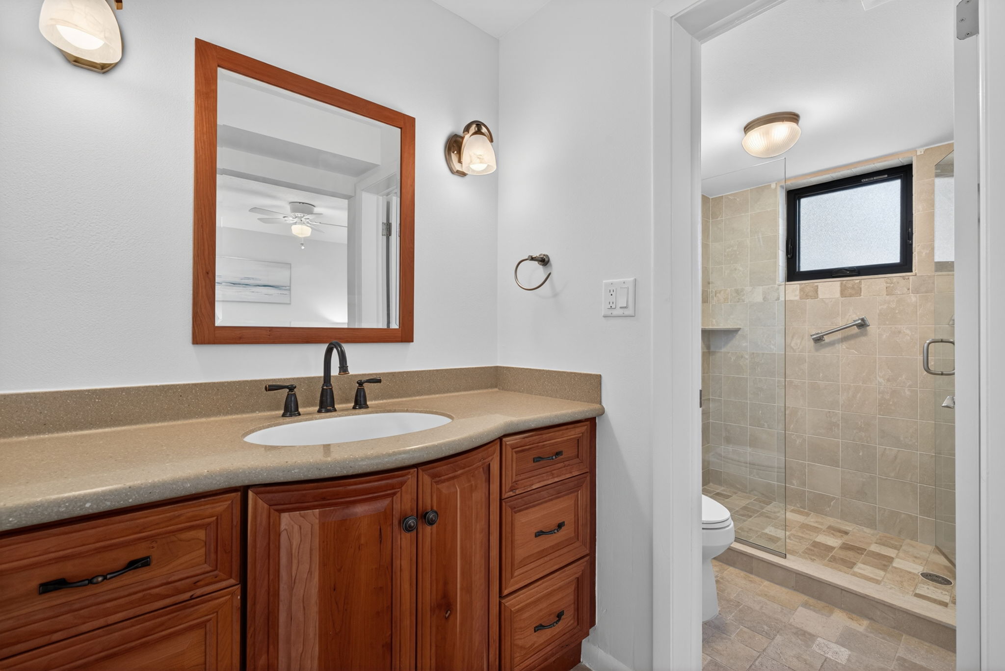 Large Updated Shower in Primary
