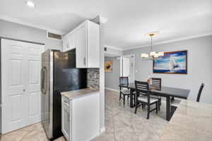 A large pantry with bifold doors