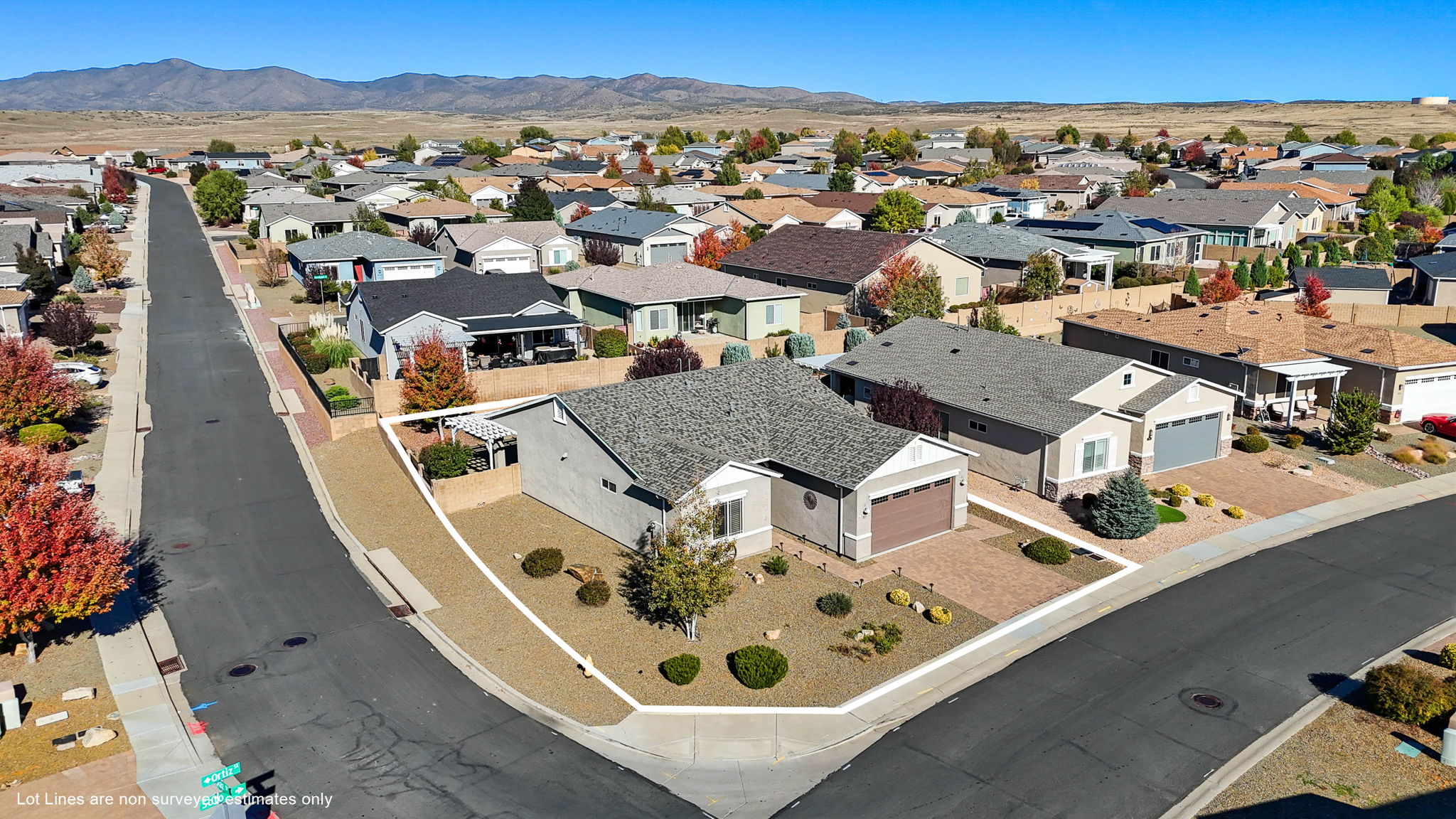 Aerial Front (1) Lot Lines