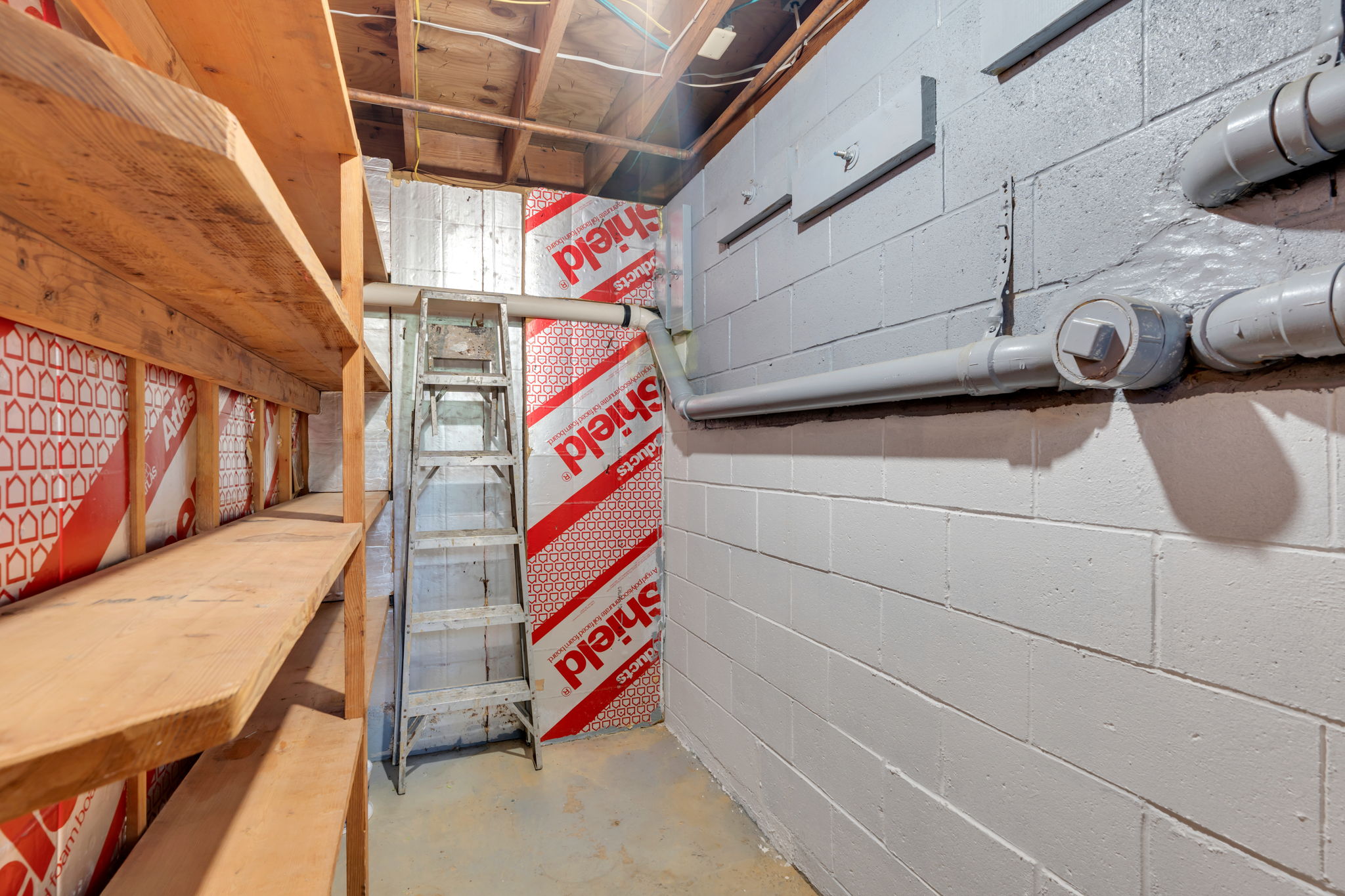 Additional storage in lower level
