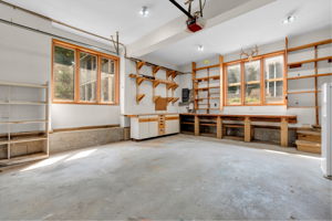 Garage with workshop