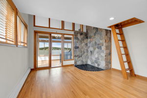 View from primary bedroom to 2nd floor sun room