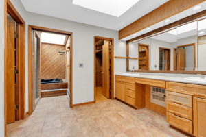 Spacious primary bath with private water closet
