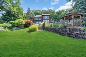 View of progressive gardens that surround the property