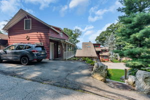 Entry to 2 story detached cottage apartments