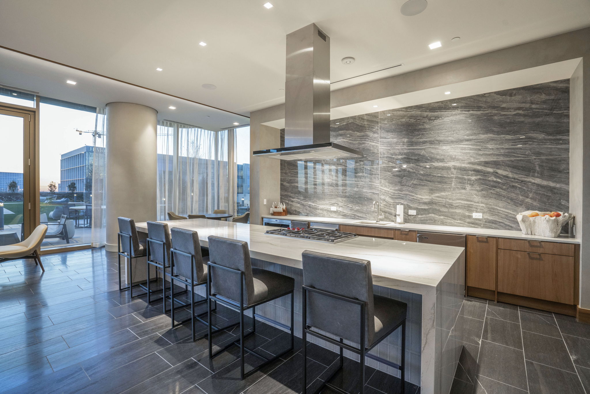 kitchen entertaining area