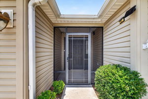 Screened Front Entry Vestibule