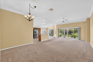 Kitchen, Dinette, Living, and Dining Rooms