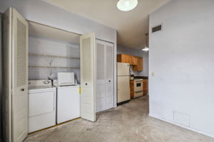 Dining Room with Laundry Closet
