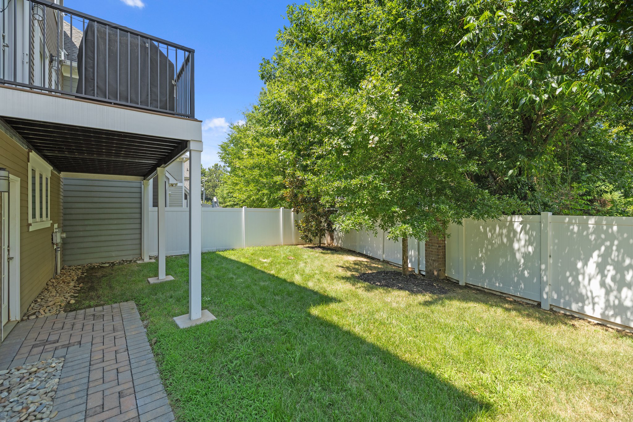 This end unit has one of the largest lots I've seen in Charlotte's townhome living.