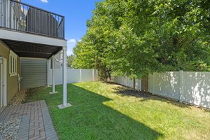 This end unit has one of the largest lots I've seen in Charlotte's townhome living.