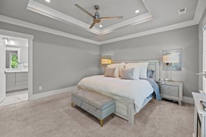 Trey Ceiling with Inset Lighting & Like-New Carpet