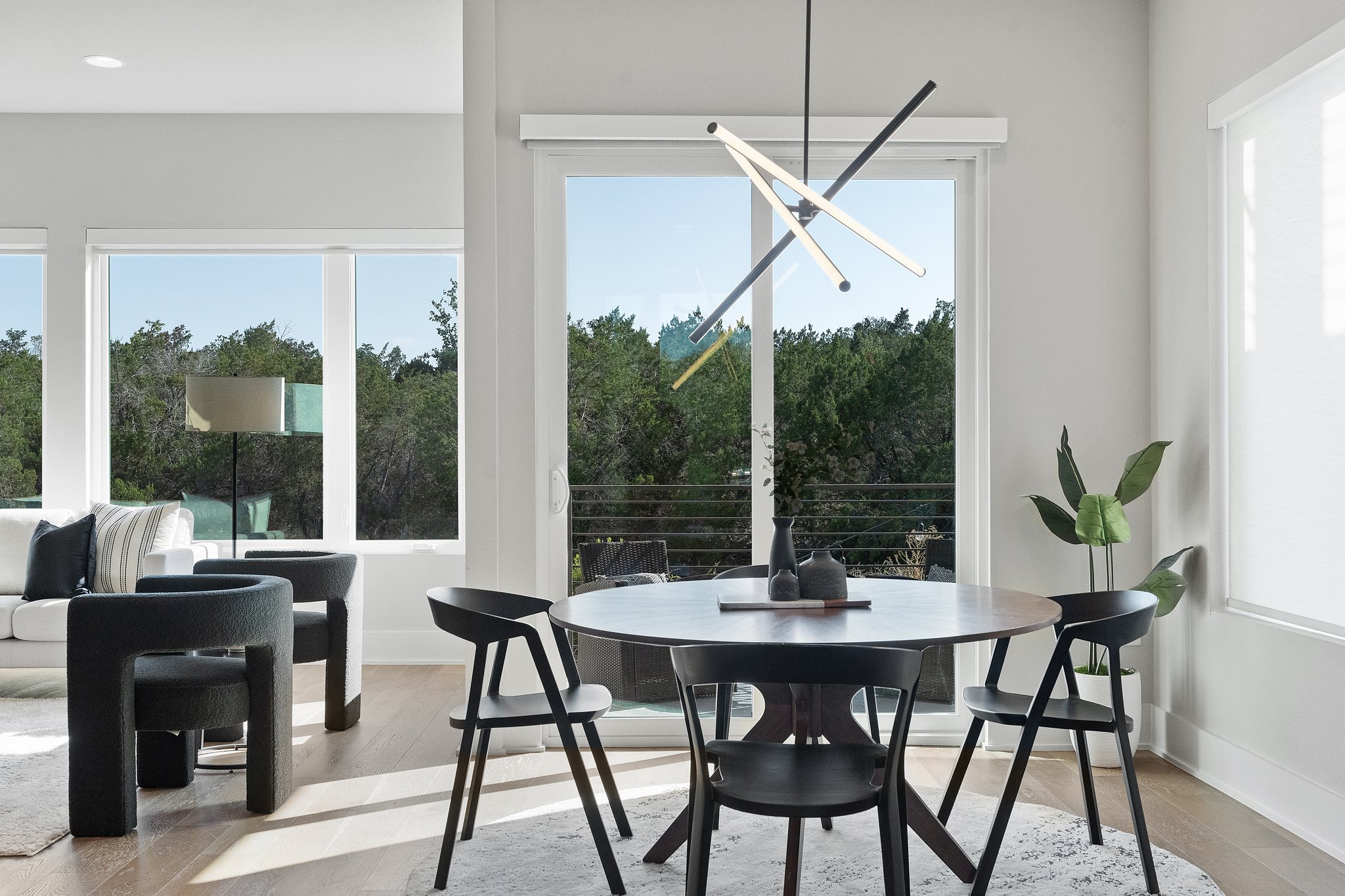 Designer Lighting upgrades in each room.
