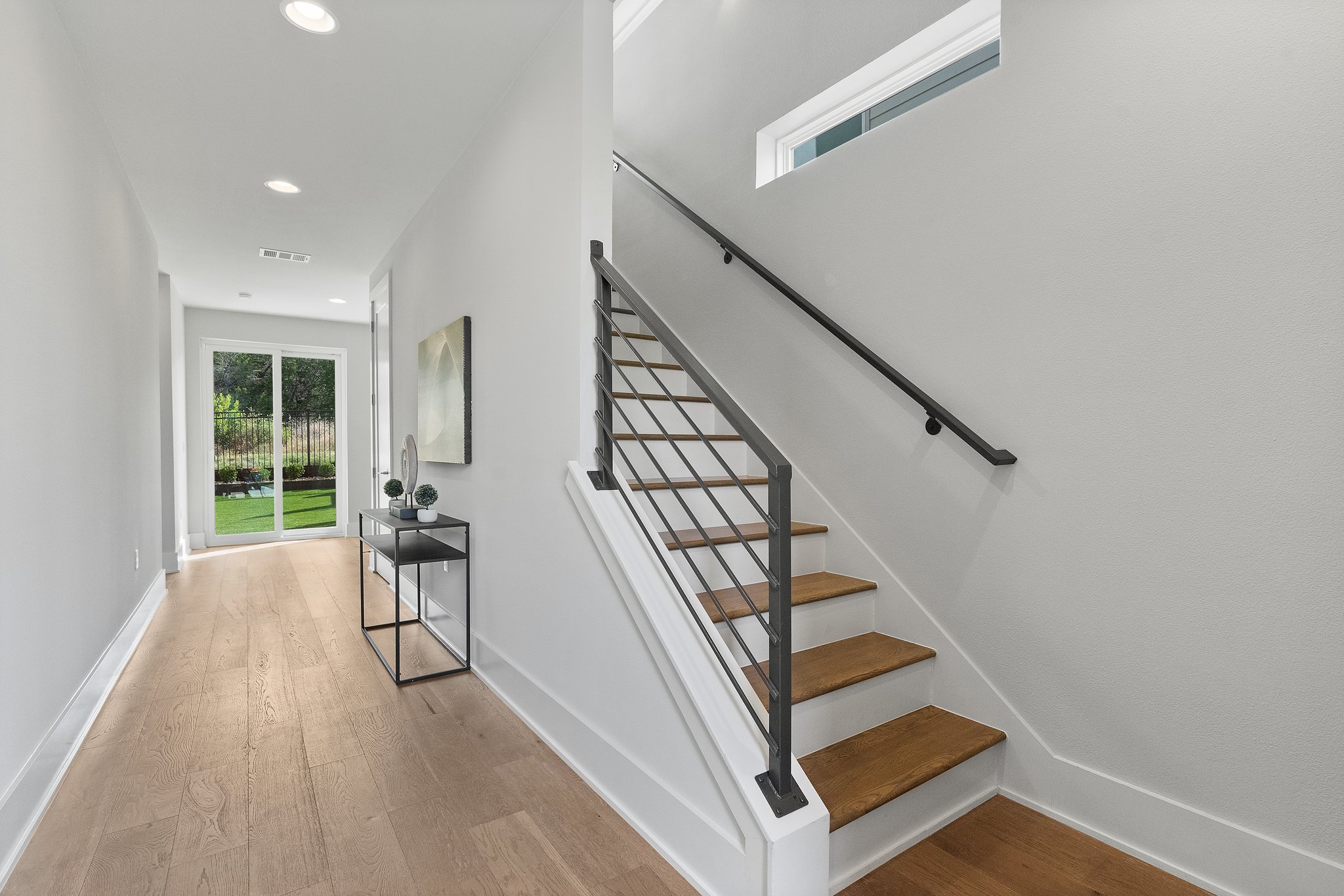 First floor Office overlooks backyard