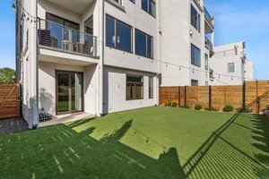 Large Yard with artificial turf is always green