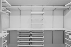 Custom Closet in Primary Suite + Separate Linen Closet