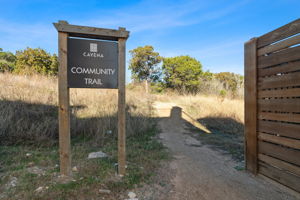 Just steps from entrance to Community Trails