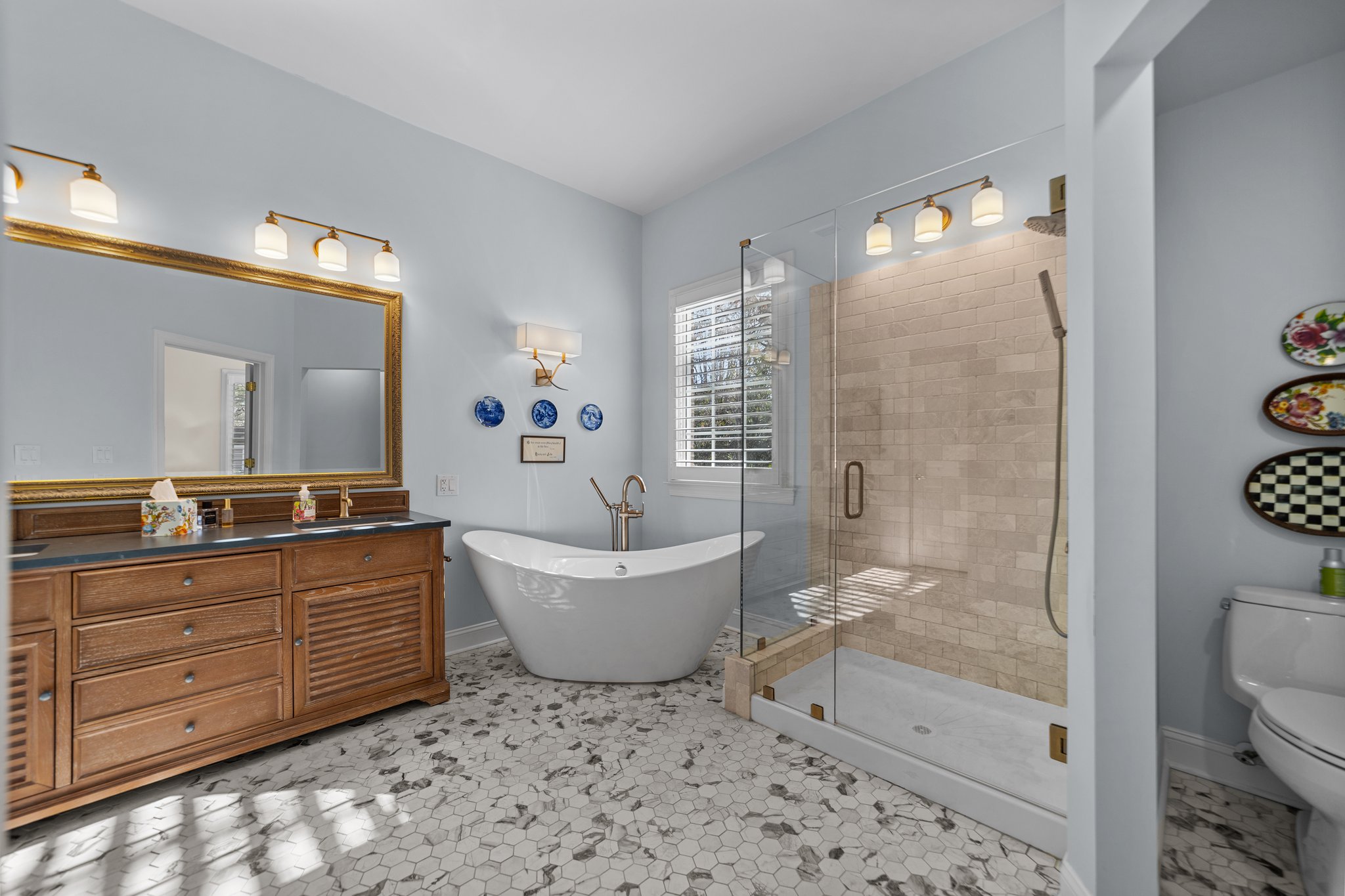 Remodeled primary bathroom