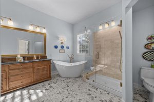 Remodeled primary bathroom