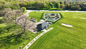 Overhead view of Minature golf