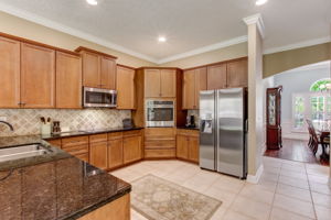 Wall Oven & Double Door Fridge