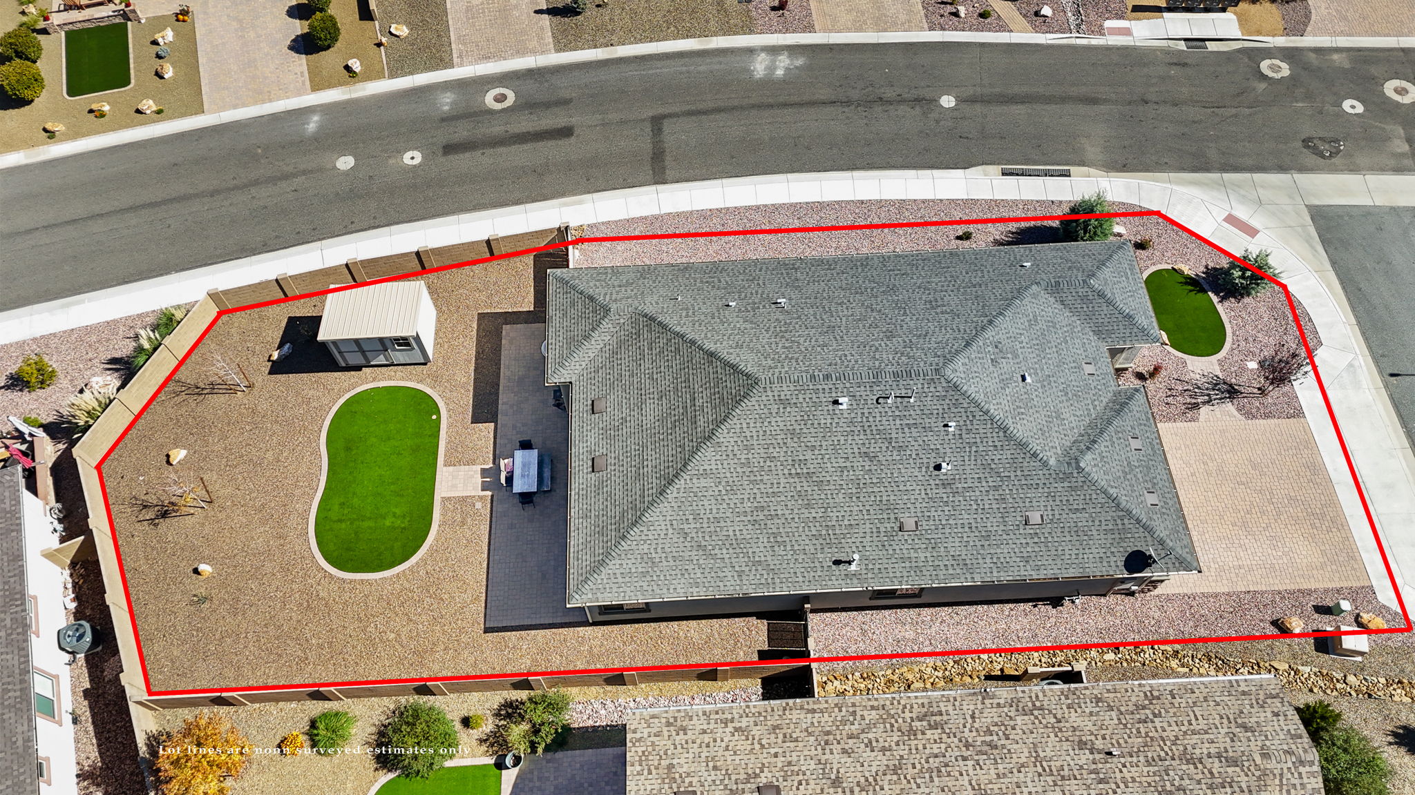 Birds Eye with Lot Lines