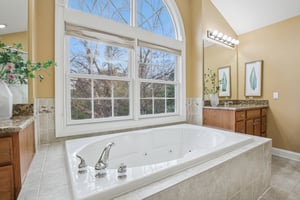 Primary bath with jetted tub