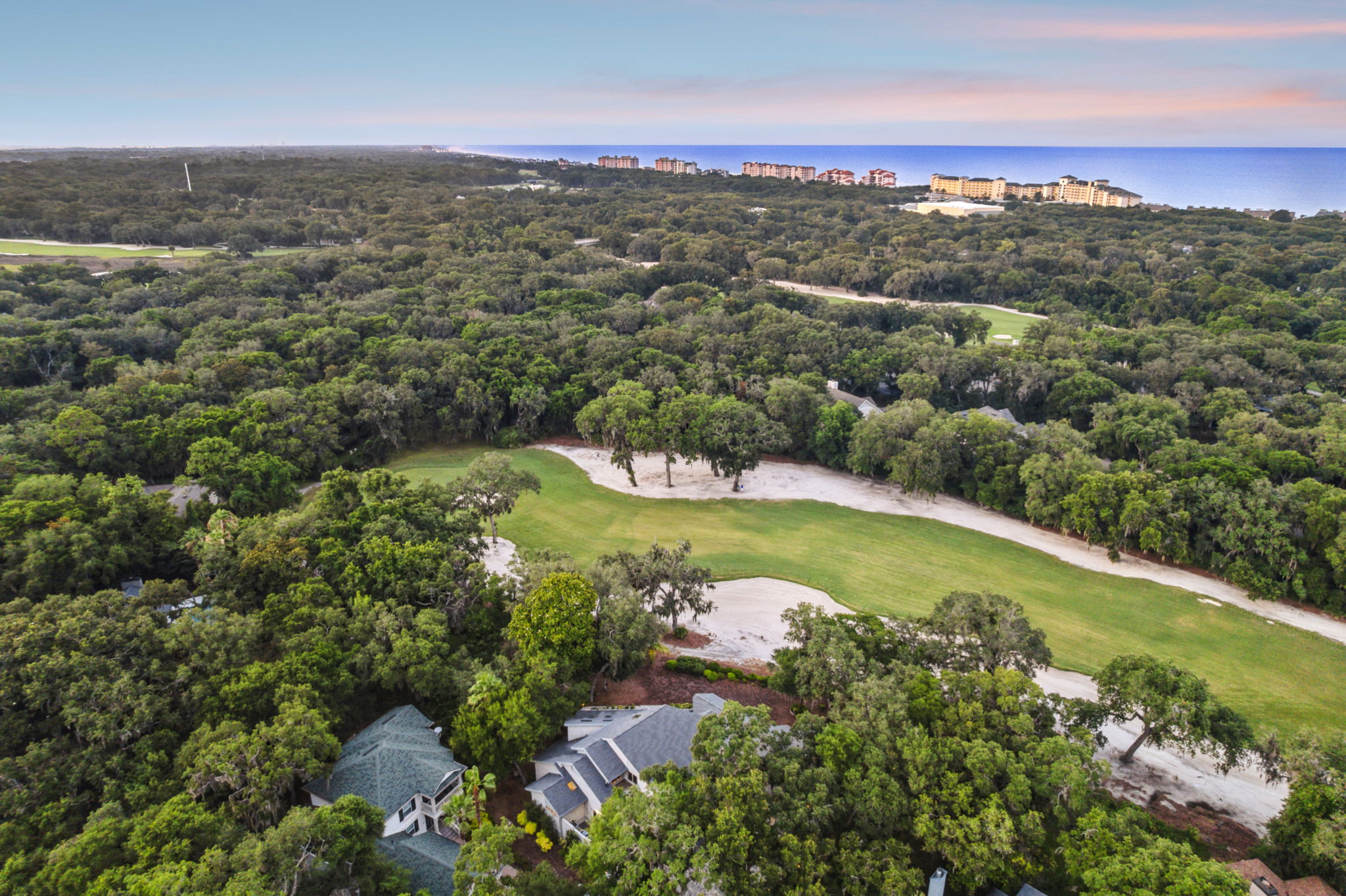 Twilight Aerial View