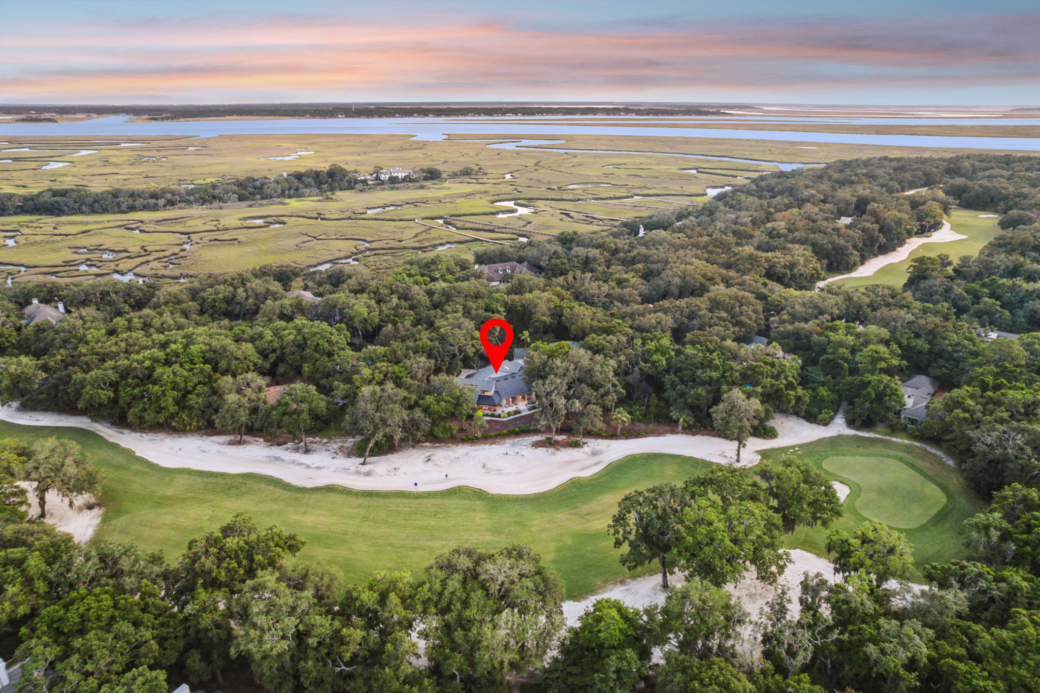 Twilight Aerial View