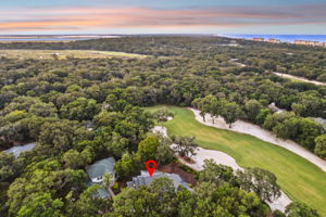 Twilight Aerial View