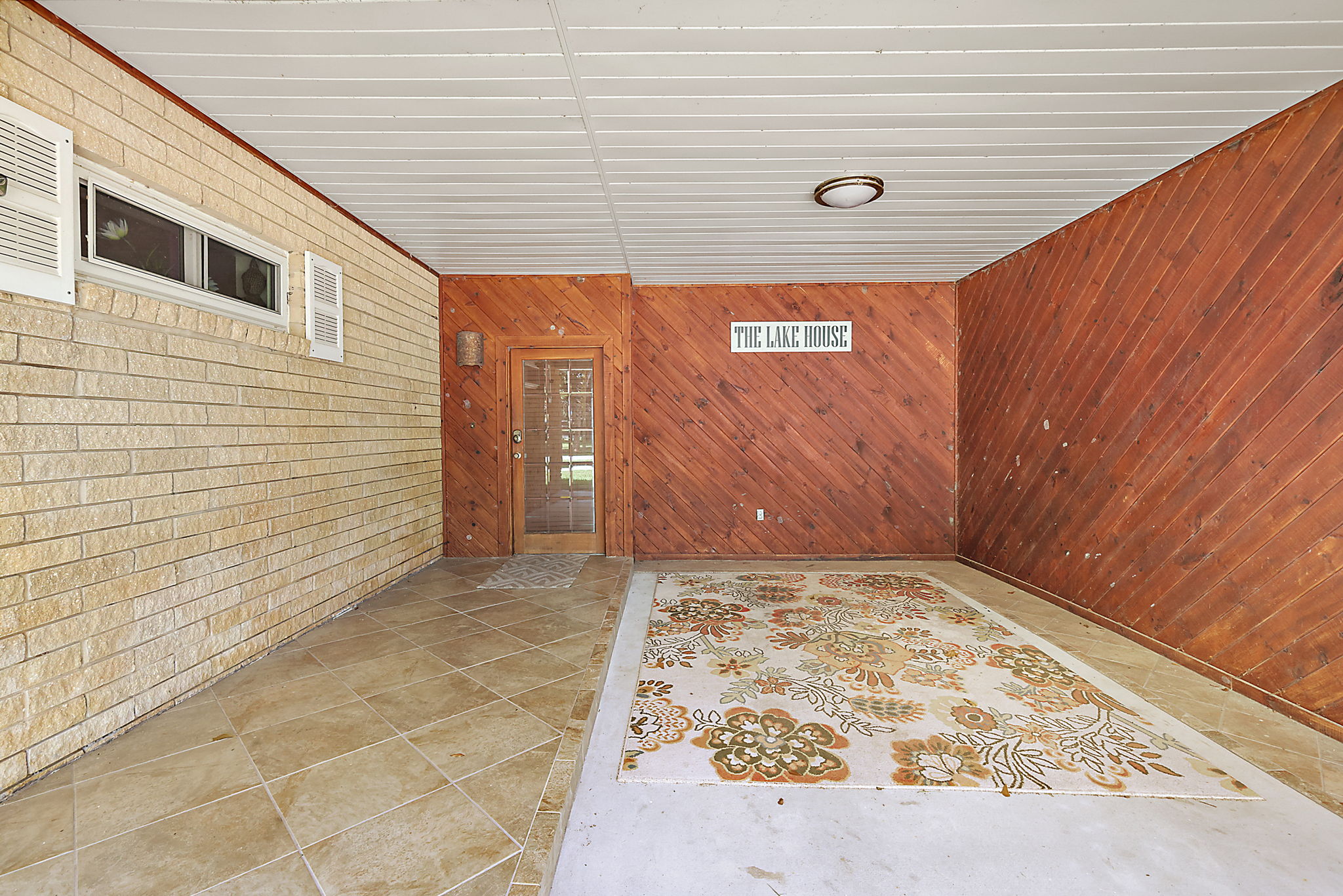 Front Entrance - current use as carport