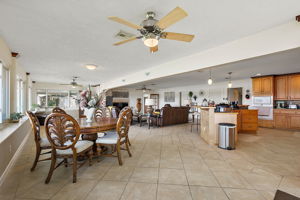 Dining area off kitchen set in Sunroom