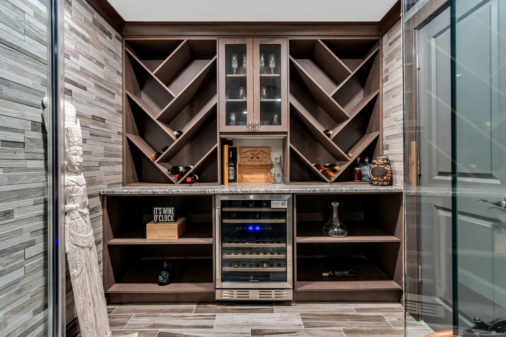 Glass encased Wine/Whisky Tasting Room