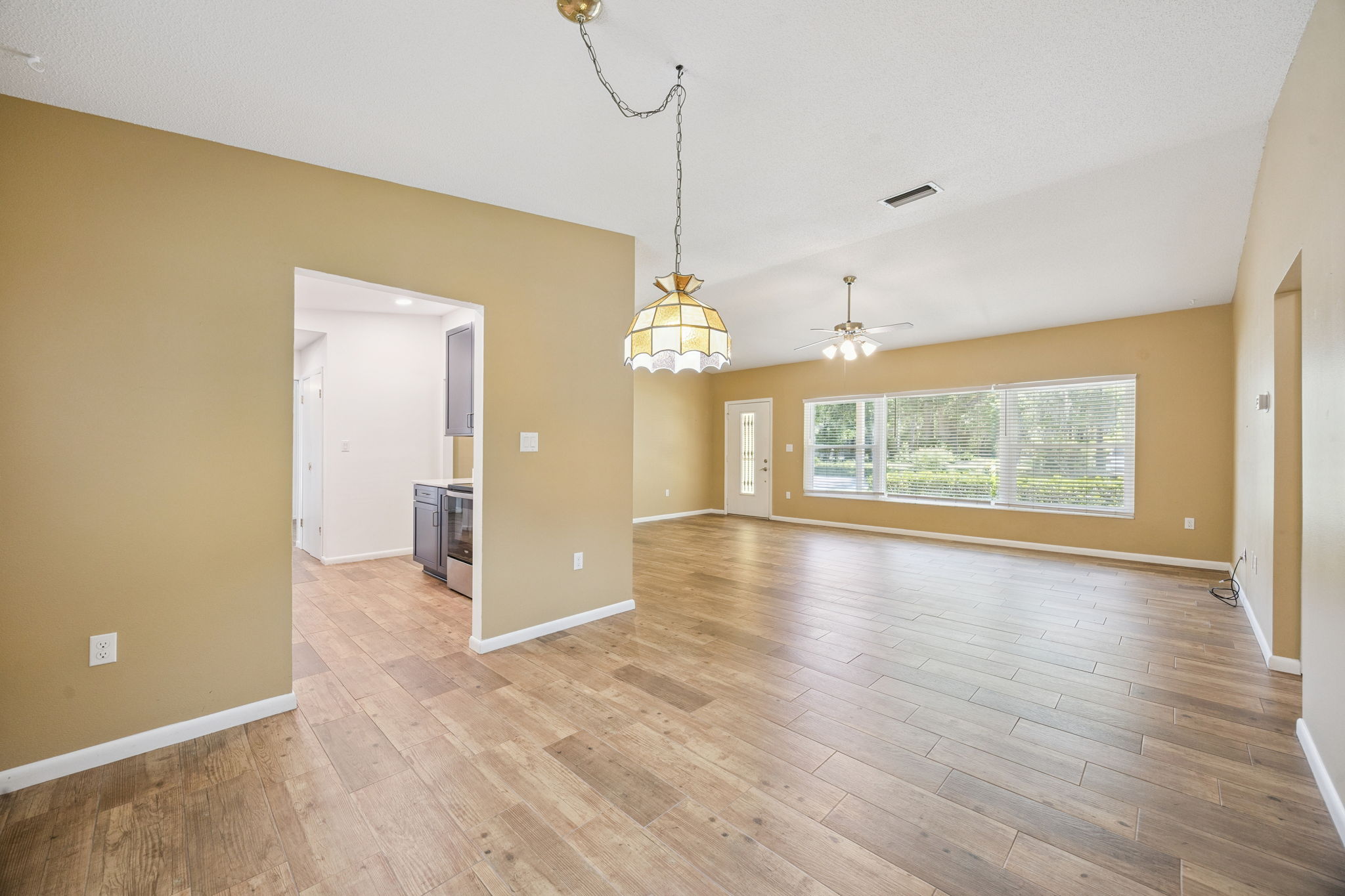 Dining space positioned within the open layout