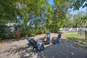 Firepit area for with additional room for guests and entertaining