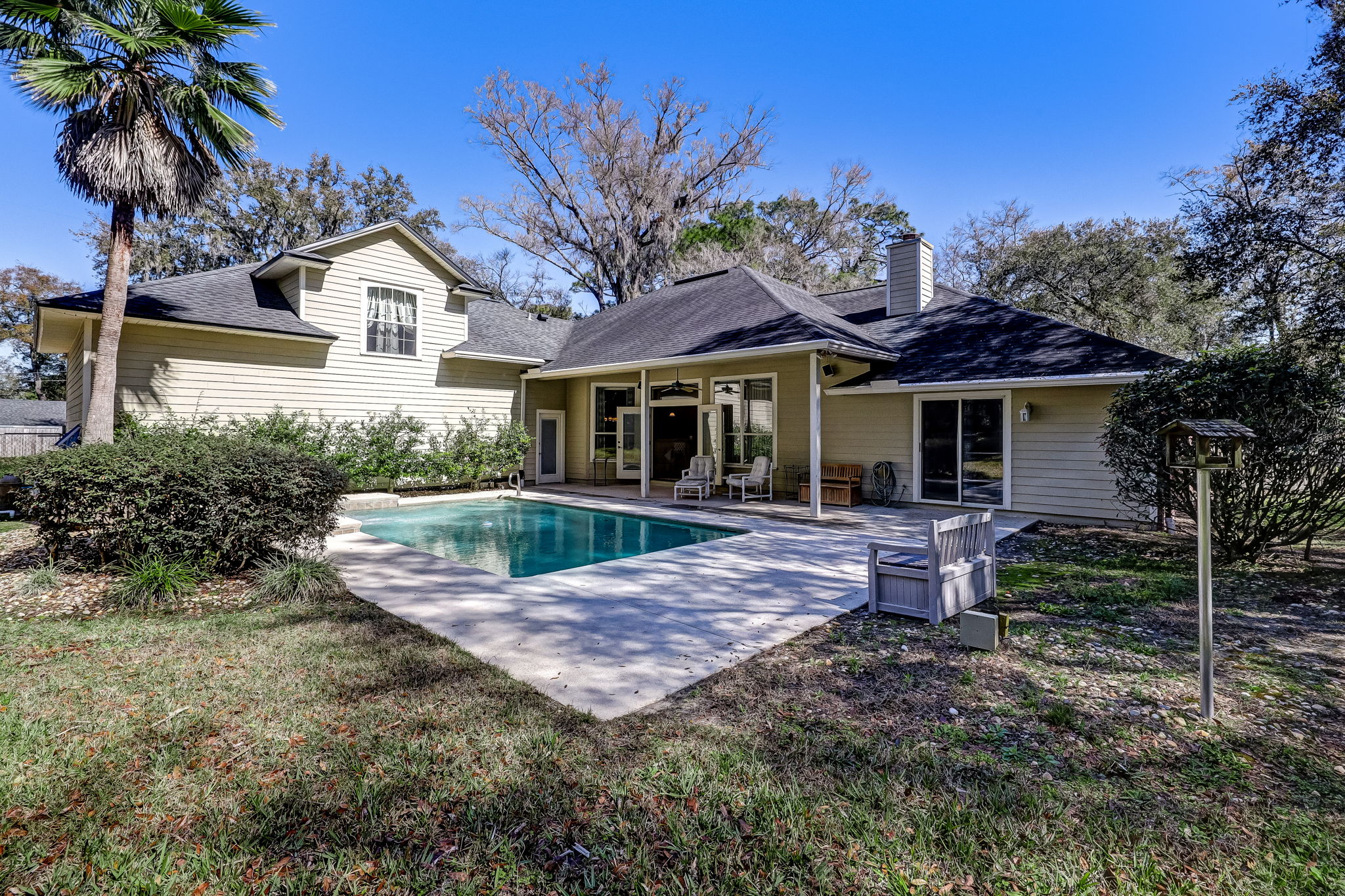 Pool and Back of Home