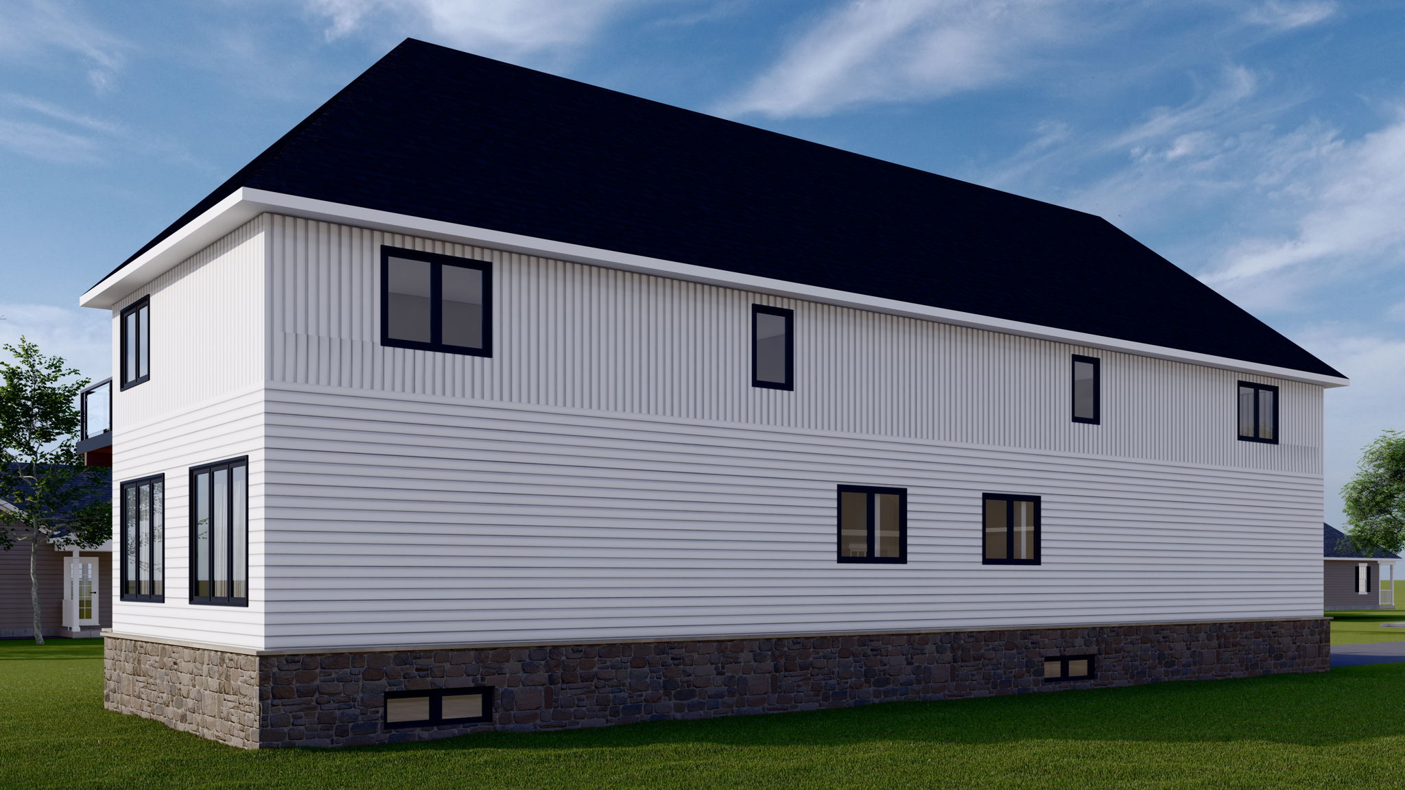 Visual rendering of potential completed house.