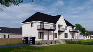 Visual rendering of potential completed house.