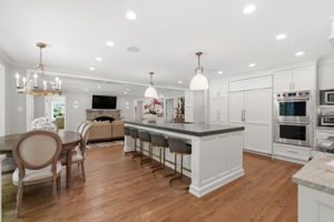 Gourmet Chef's Kitchen open to Family Room