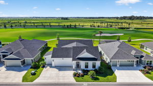 Aerial Front Elevation with Golf Front Views