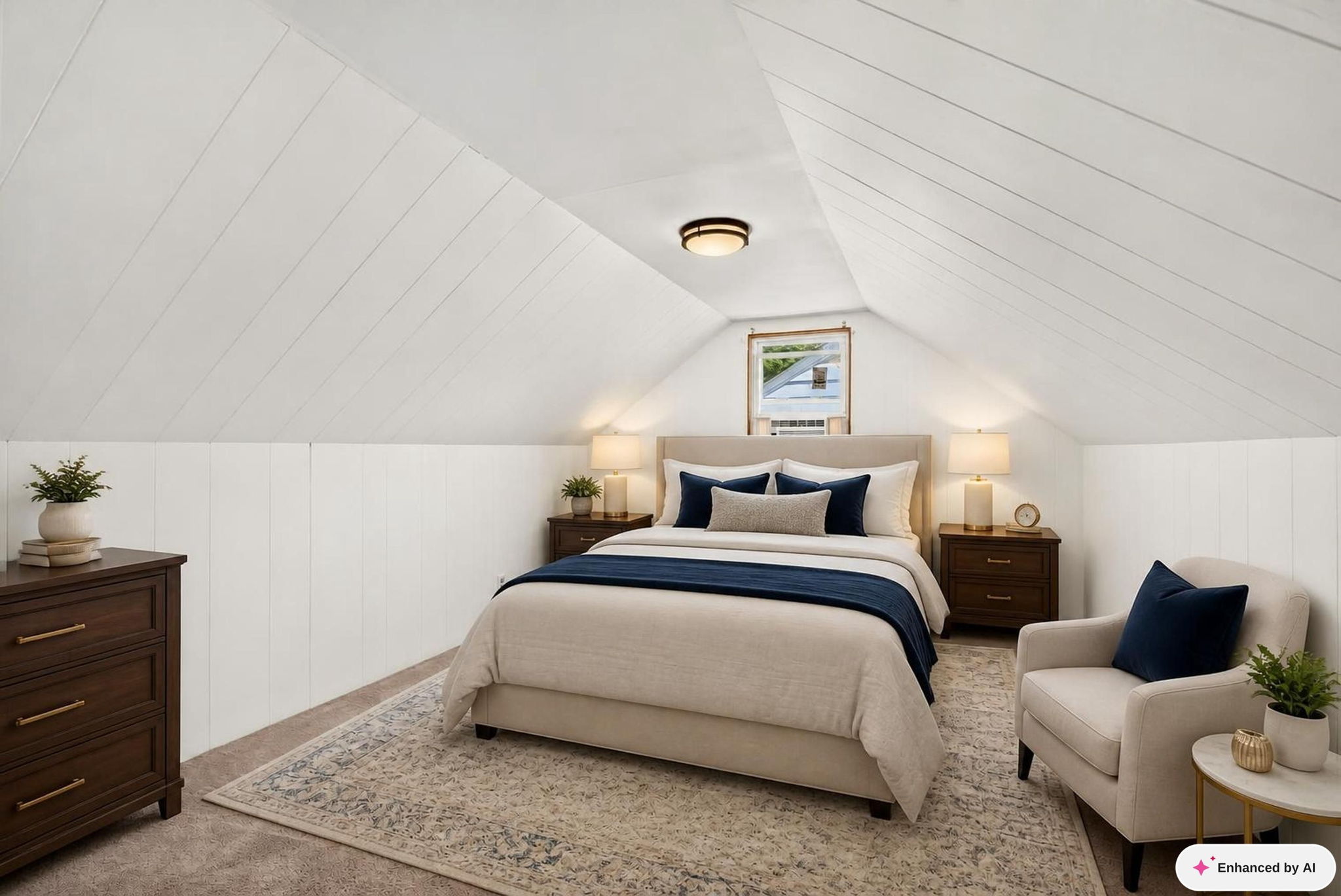 Upstairs Bedroom Virtually Staged 1